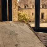 Château de seguilieres dordogne : plan et façade en pierre, visite