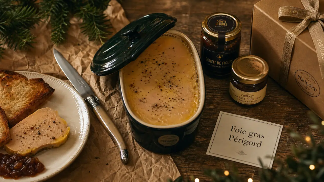 Valette gastronomie du périgord foie gras : terrine en céramique et coffret cadeau