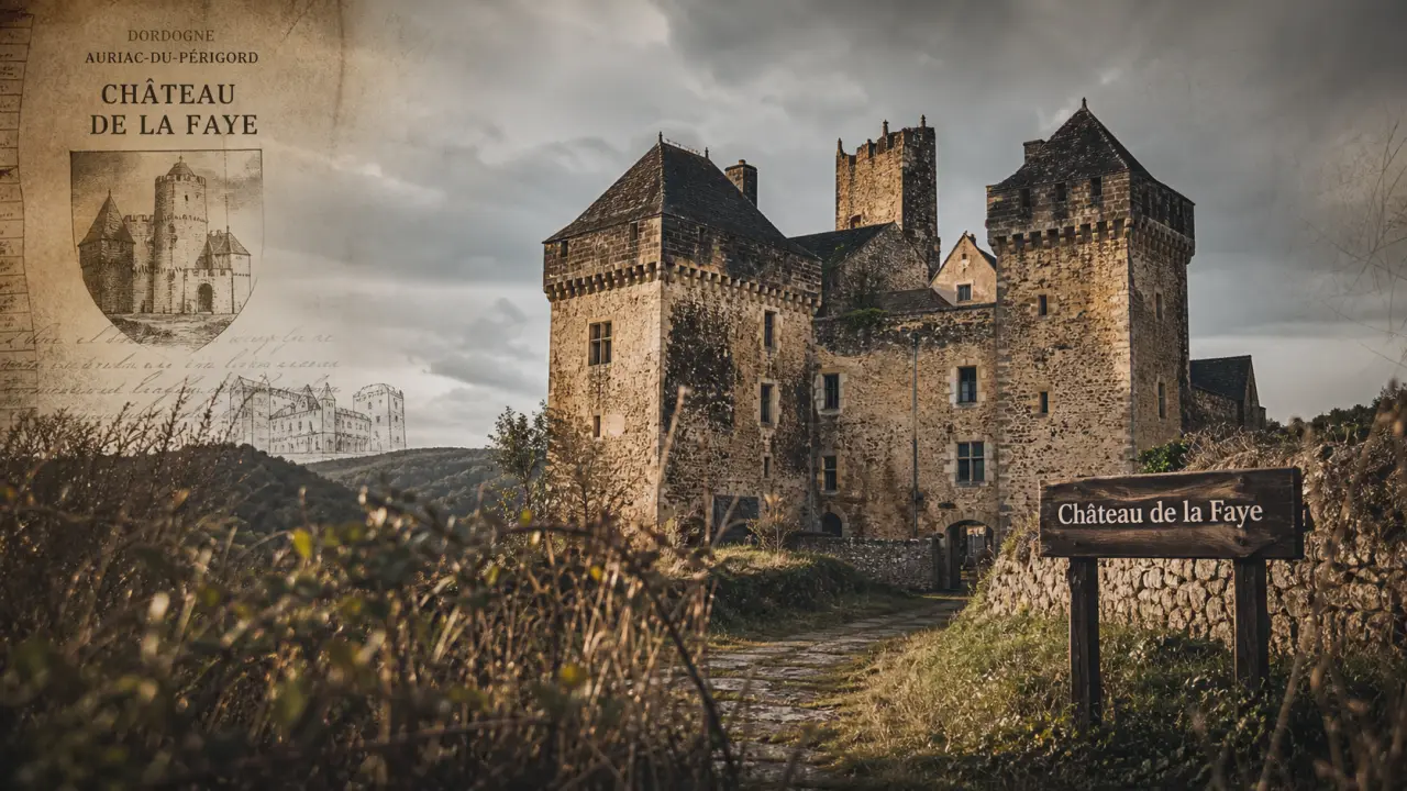 Château de la faye dordogne à Auriac-du-Périgord, tour de guet