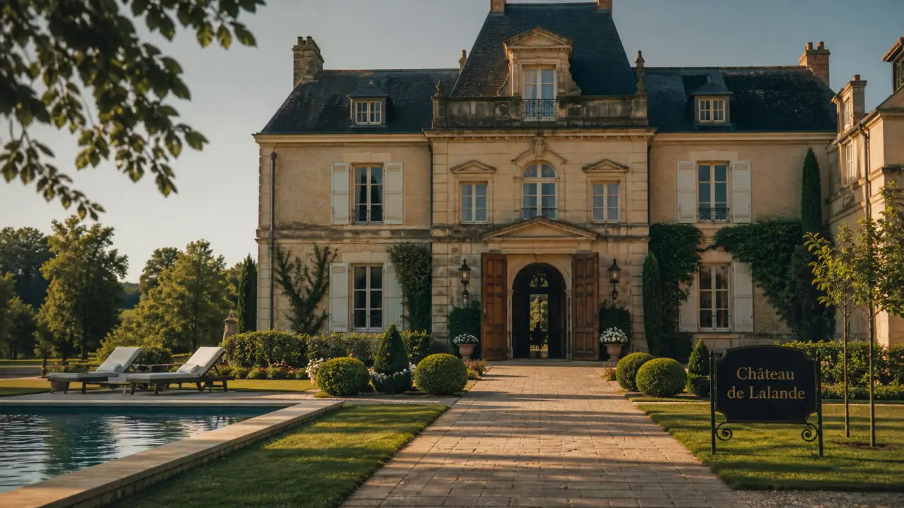 Château de lalande dordogne : hôtel-château 4 étoiles, parc et piscine au calme