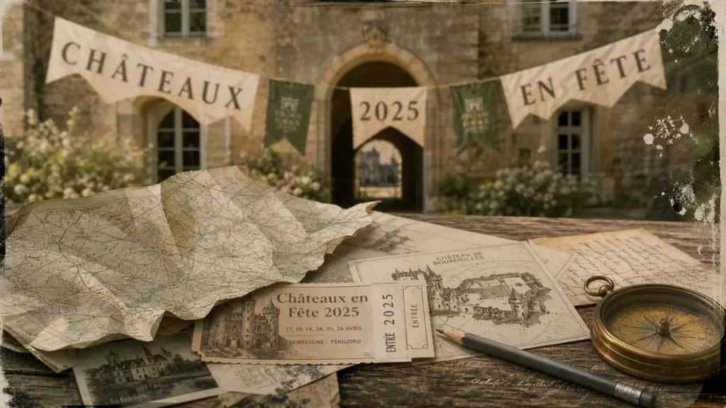 Château en fête dordogne 2025 : carte et billet d’entrée, animations en Périgord