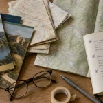 Office de tourisme dordogne brochure : cartes et brochures Dordogne sur table bois