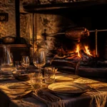Restaurant le gaulois villefranche du périgord : feu de bois et broche, ambiance cabane perchée