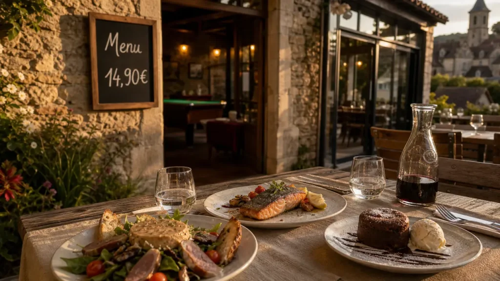 Restaurant le périgord vert piégut : menu 14,90€ à Piégut-Pluviers, ambiance familiale