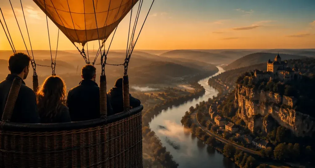 Vol en montgolfière en Dordogne : survolez la vallée des châteaux près de Sarlat