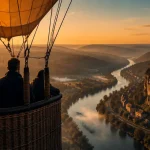 Montgolfiere dordogne sarlat survole la vallée des châteaux près de Sarlat