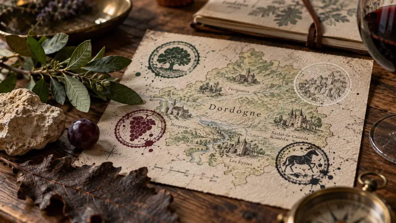 Combien de périgord en dordogne : quatre Périgords en carte marquée