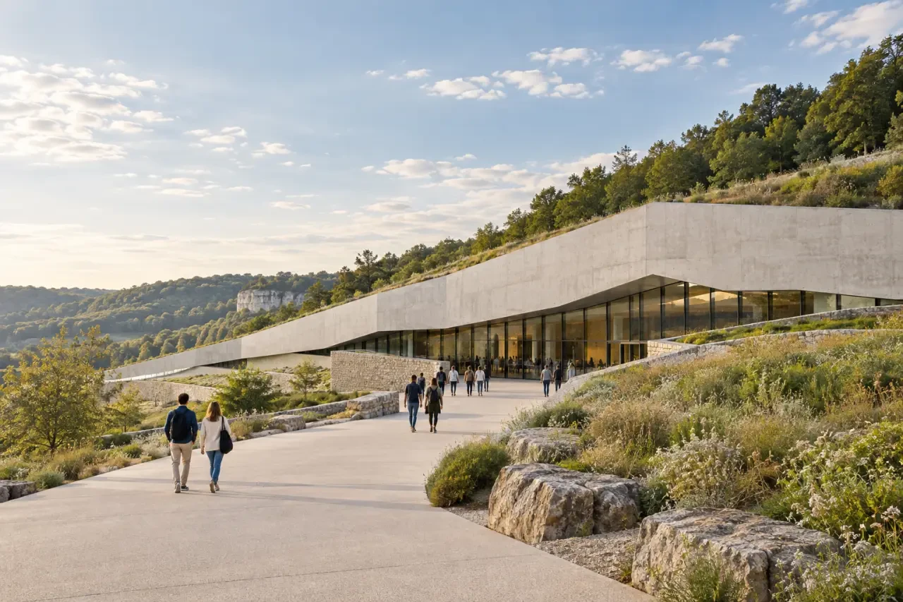 Tickets Dordogne Lascaux : vue du centre Lascaux IV à Montignac-Lascaux