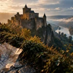 Les plus beaux châteaux de Dordogne : château de Beynac au-dessus de la vallée de la Dordogne