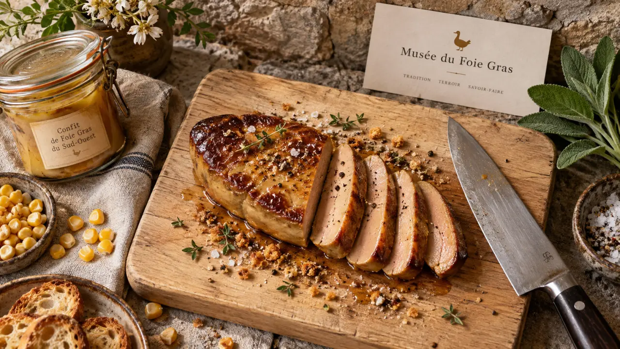 Musée du foie gras dordogne : foie gras poêlé, visite et dégustation en ferme